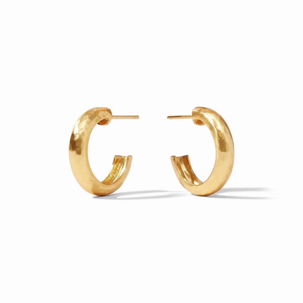 NEW JULIE VOS women's havana hoop earring in gold - Picture 1 of 2